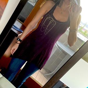 ⭐️3/$50 NWT $74 XS Guess Tank w Chain and Lace detailing